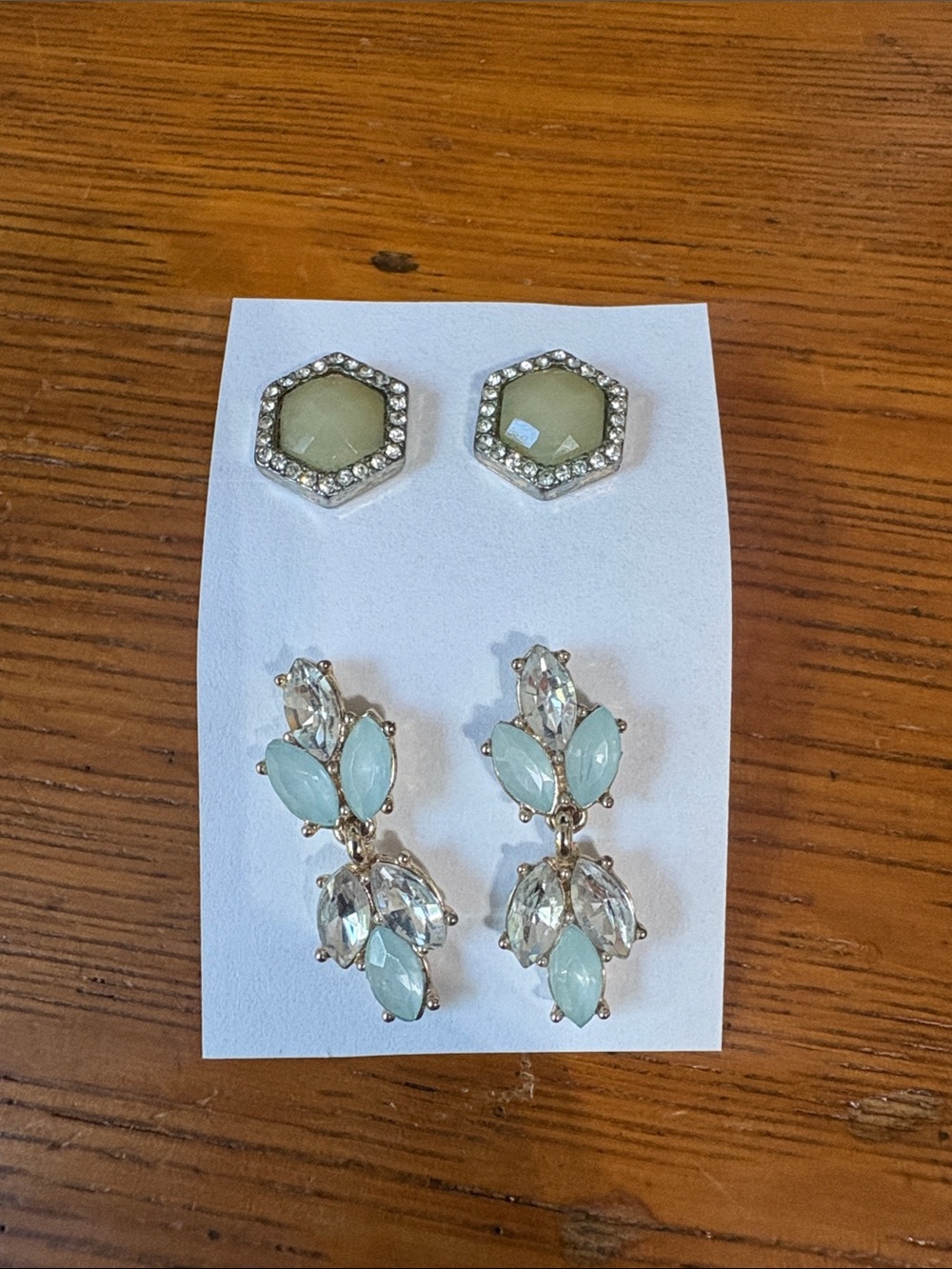 Anthropologie Set of 2 Blue Earrings